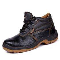 Hillson Workout Synthetic Leather Steel Toe Safety Shoes Brown_0