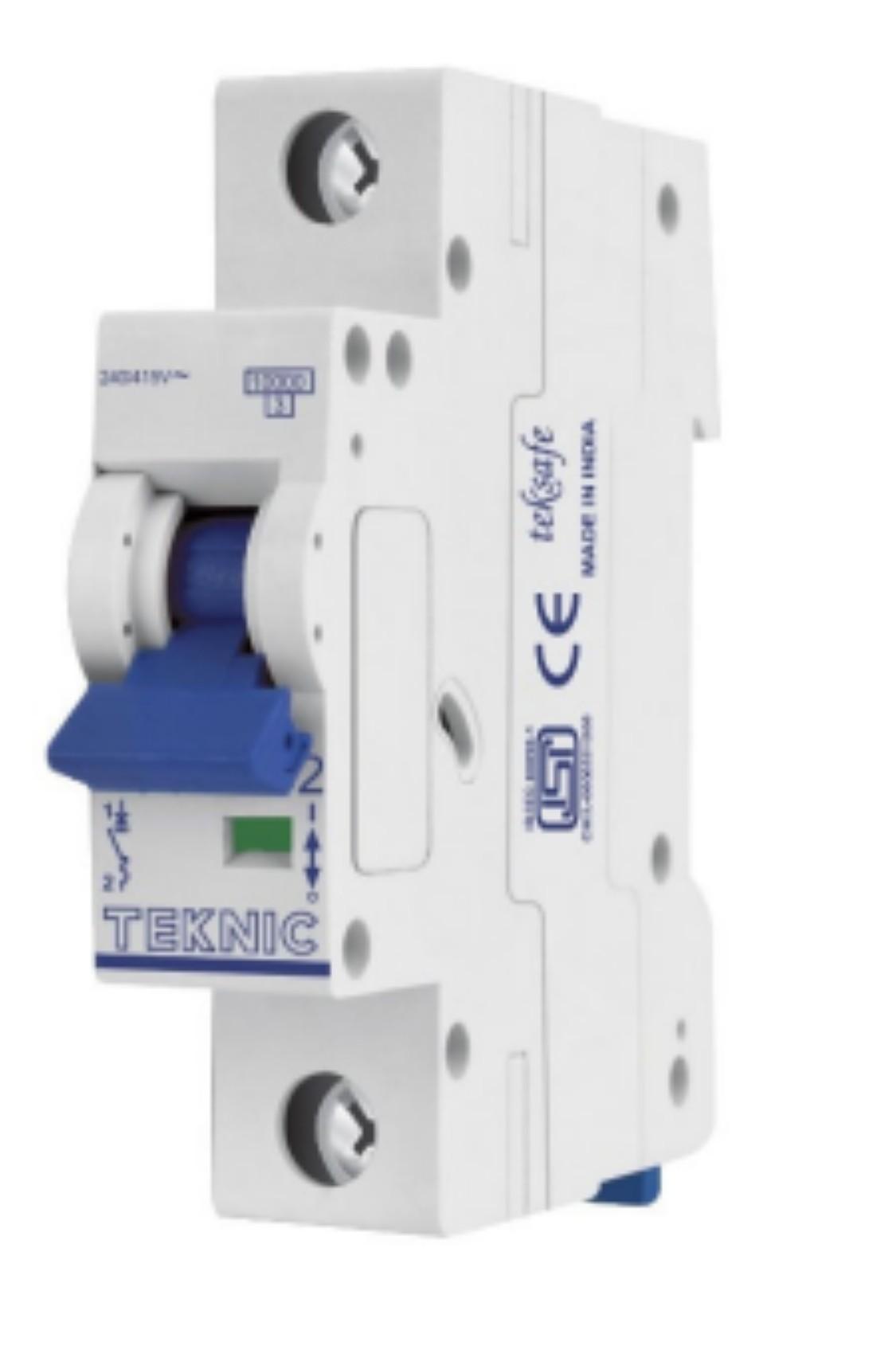 Buy TEKNIC T11NC50 Single Pole with Neutral 50 A C MCB online at best