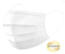 SAFENESS 3 Ply Cotton Nose Masks M White_0