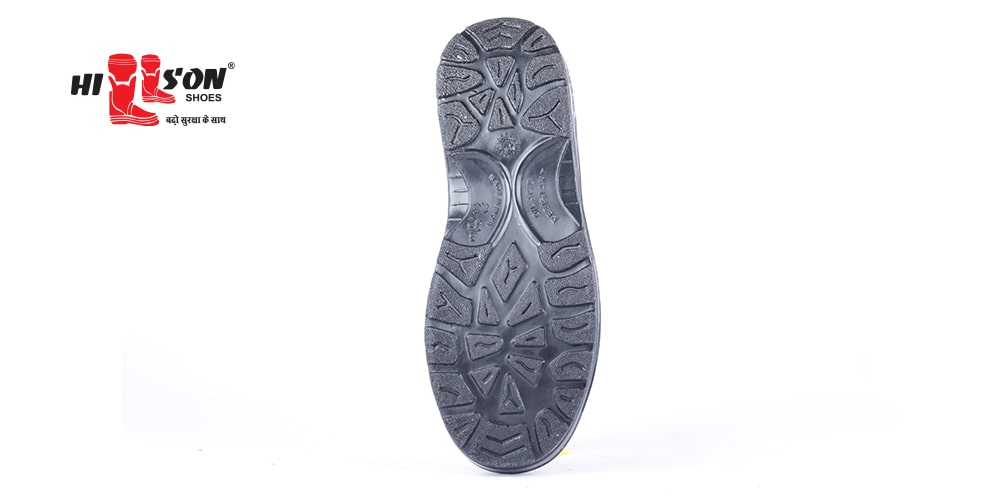 Hillson Rockland Genuine Black Split Leather Steel Toe Safety Shoes Black_1