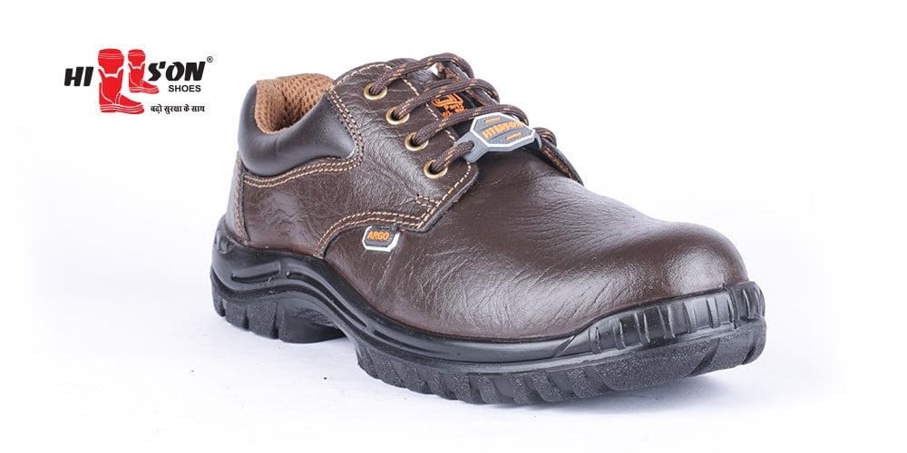 Hillson Argo Leather Steel Toe Safety Shoes Brown_2