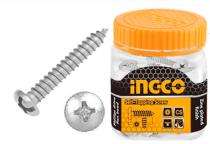 INGCO Pan Head 4.2 mm 19 mm Self Tapping Screws Steel Zinc Plated_0