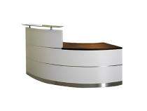 Reception Office Tables White Wooden_0