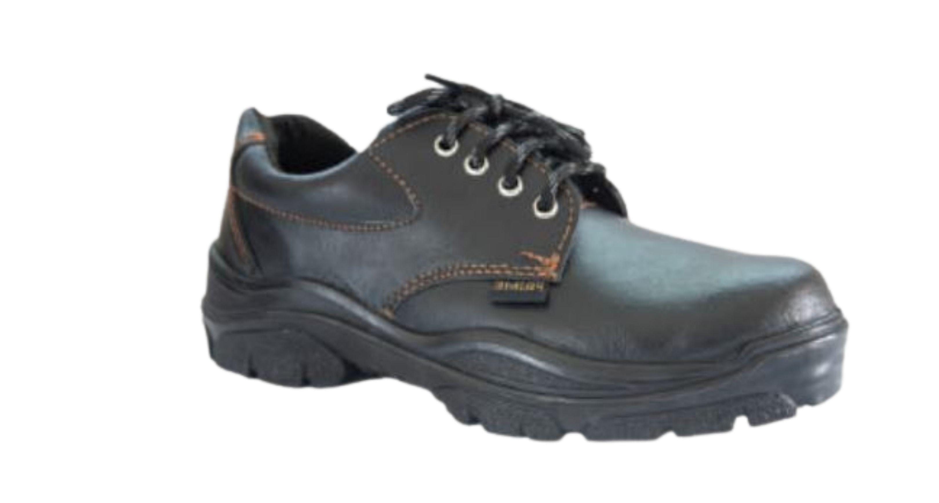 Prime Tavasya Leather Steel Toe Safety Shoes Black_0