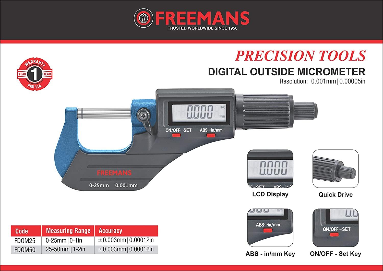FREEMANS Micrometer FDOM50 Outside_1