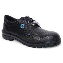 Bata Moulded Derby Buff Barton Print Leather Steel Toe Safety Shoes Black_0