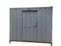 S M CONTAINER Mild Steel 8.5 ft Portable Toilet Cabin Grey_0