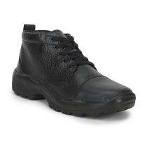 Liberty OXFORD5132 Softy Leather Steel Toe Safety Shoes Black_0