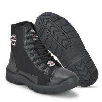 Liberty FOREST-22 Canvas No Toe Safety Shoes Black_0