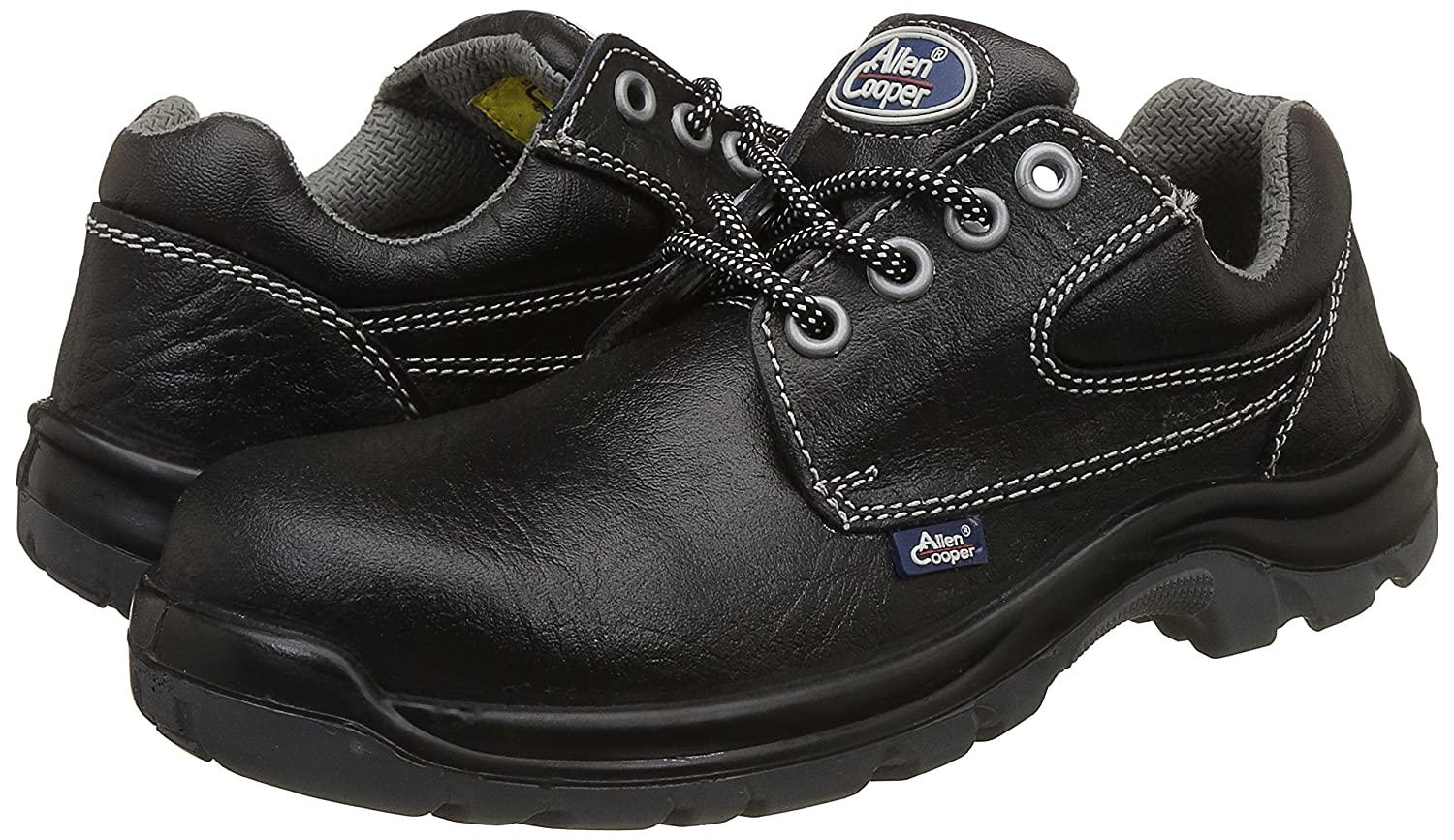 Allen Cooper AC-1265 Buff CG Apollo Leather Non Metallic Composite Toe Safety Shoes Black_1