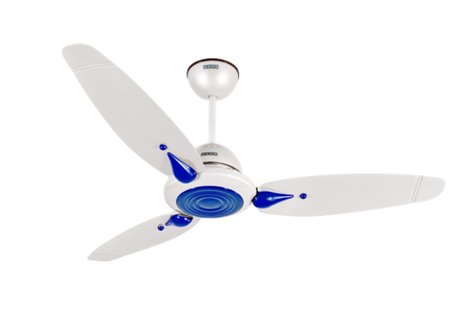 Buy USHA Rho 1200 mm 3 Blades 35 W White and Blue Ceiling Fans online at best rates in India L