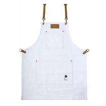 Leather Apron 62 x 92 cm White_0