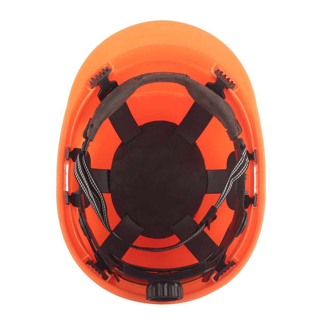 Karam Polypropylene Copolymer Fluorescent Orange Air Ventilated Safety Helmets PN542_4