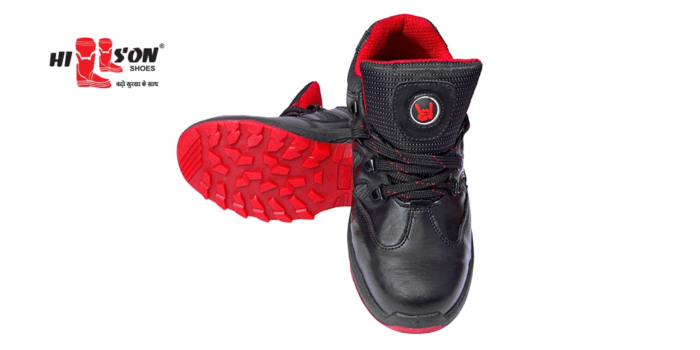 Hillson Swag 1903 Robust Synthetic Leather Metal Toe Safety Shoes Black_1