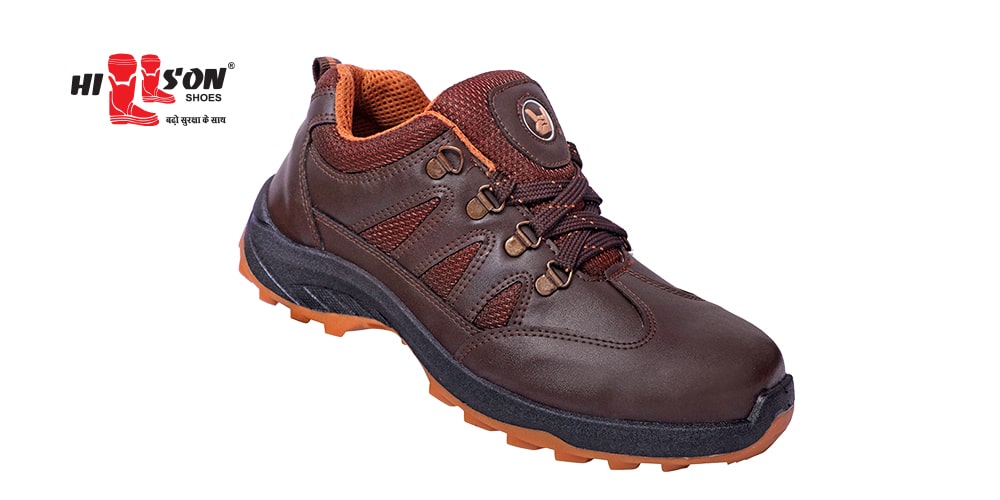 Hillson Swag 1904 Robust Synthetic Leather Metal Toe Safety Shoes Brown_2