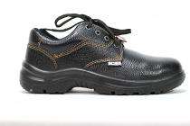 CG Leather Steel Toe Safety Shoes Black_0