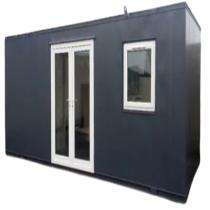 Radhaswami Mild Steel 8.5 ft Portable Security Cabin_0