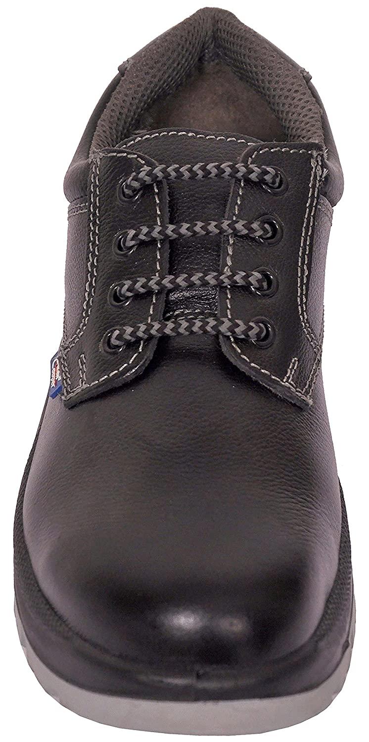 Allen Cooper AC-1102 Buff CG Booty Leather Steel Toe Safety Shoes Black_2