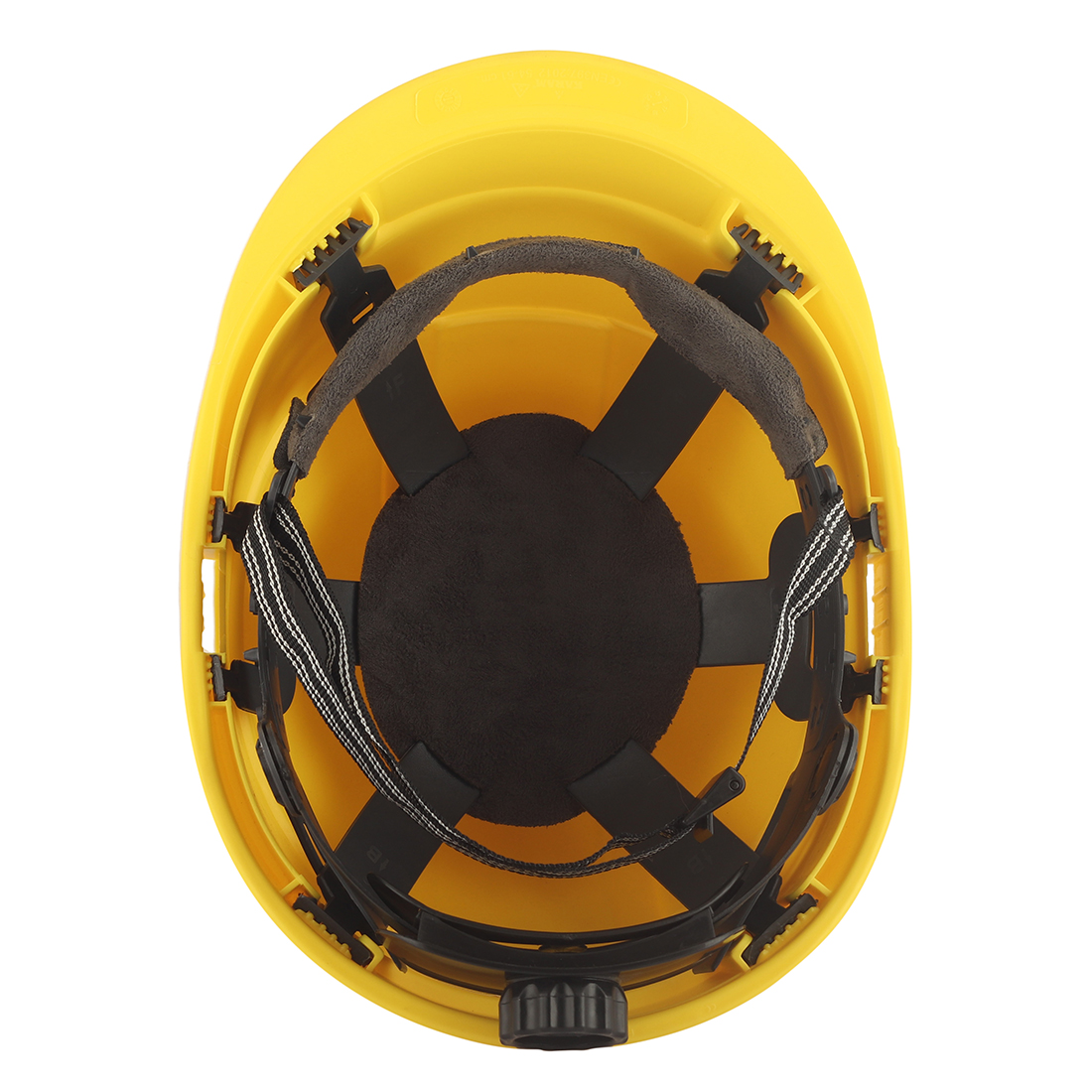 Karam Polypropylene Copolymer Lemon Yellow Air Ventilated Safety Helmets PN542_4