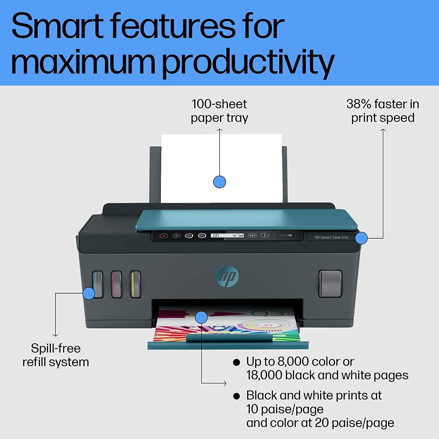 HP 516 Smart Ink Tank 22 ppm Printer_2