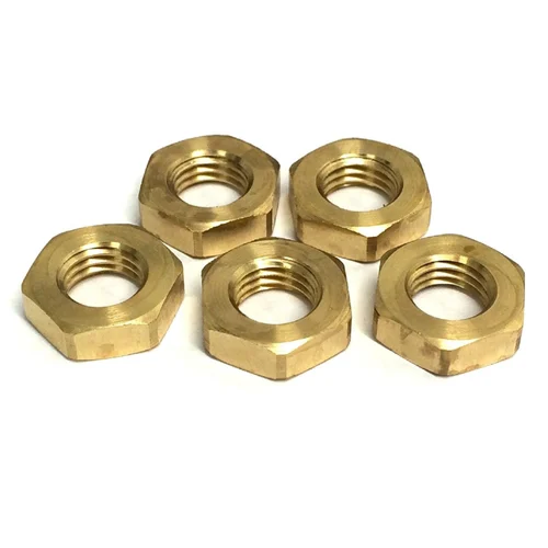 Bharti M10 Hexagon Head Nuts Brass 10.9 Zinc Plating ISO 4035_0