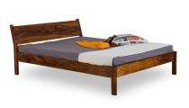 Solid Wood Platform Single Bed 180 x 200 cm Brown_0