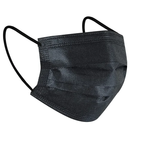 UTC Surgical Cotton Nose Masks Standard Black_0