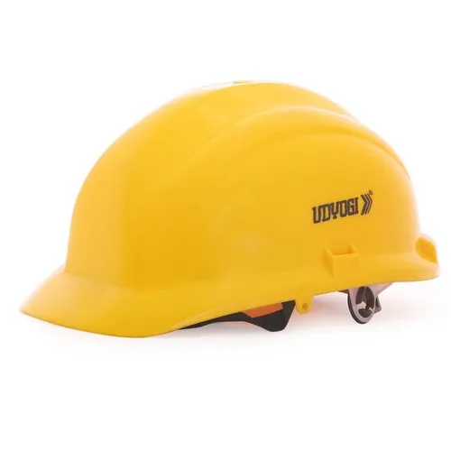 Udyogi HDPE Yellow Fusion Safety Helmets_0