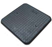 KARTAR Solid Top Manhole Cover Cast Iron Black Bitumen Painted 560 mm_0