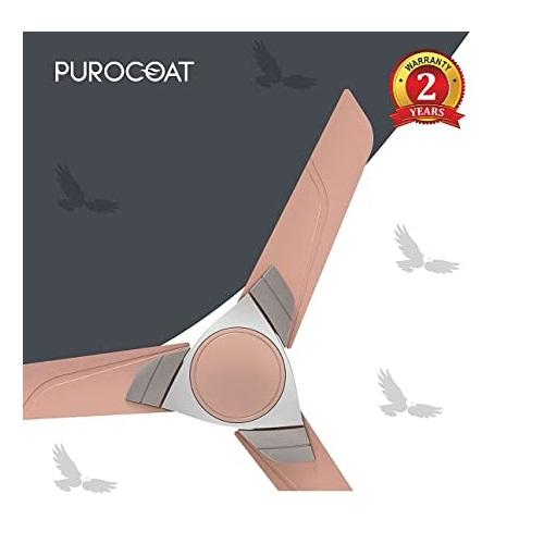 Polycab Aereo Purocoat Premium 1200 mm 3 Blades 75 W Copper Champagne Gold Ceiling Fans_3