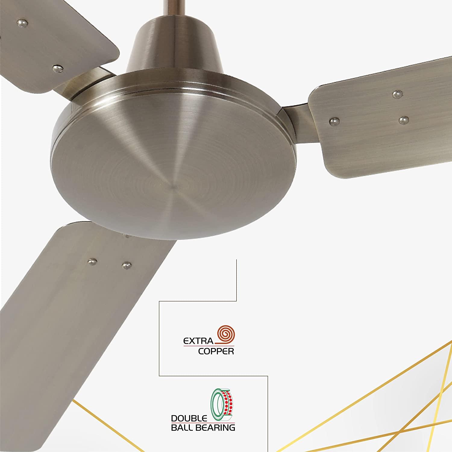 Polycab Vital Platinum 1200 mm 3 Blades 75 W Antique Brass Ceiling Fans_4