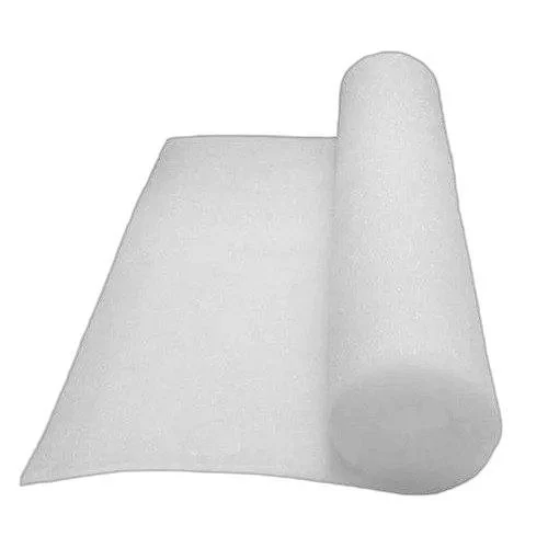 Foam Roll Polyester Packaging Foam 4 x 2 ft White_0