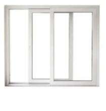 Smart Sliding 2 Track 2 Panel White uPVC Window 6 x 4 ft_0