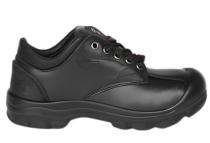 Mocchi Real Leather Steel Toe Safety Shoes Black_0