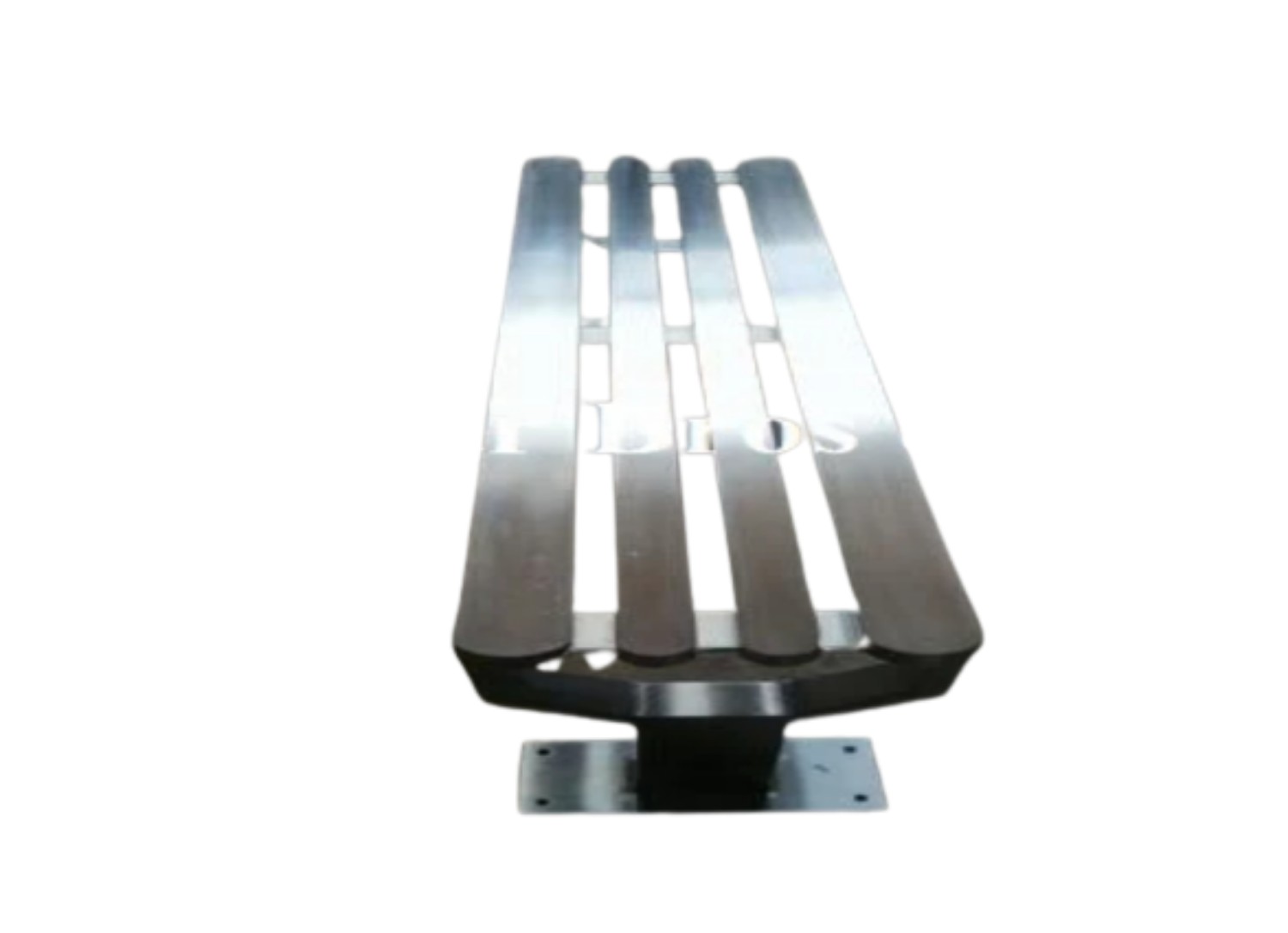 Kunwar Bros KBS-B1 4 Seater Waiting Bench Stainless Steel 1300 x 450 x 450 mm_1