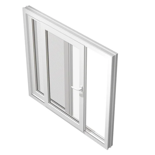 Shree Umiya Sliding 2 Track 2 Panel White uPVC Window 6 x 4 ft_0