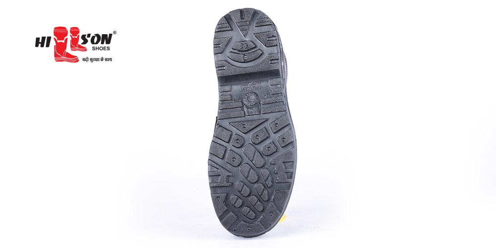 Hillson Base Genuine Black Leather Steel Toe Safety Shoes Black_3