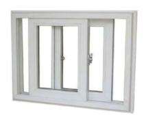 SUNRISE Sliding 2 Track 2 Panel White uPVC Window 6 x 4 ft_0