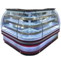 3 Shelves 120 L Food Display Counter 900 W Red and White_0
