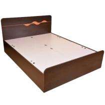 Solid Wood Platform Double Bed 200 x 200 cm Brown_0