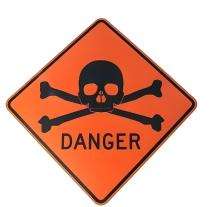 Warning Signages 12 x 12 inch Plastic_0