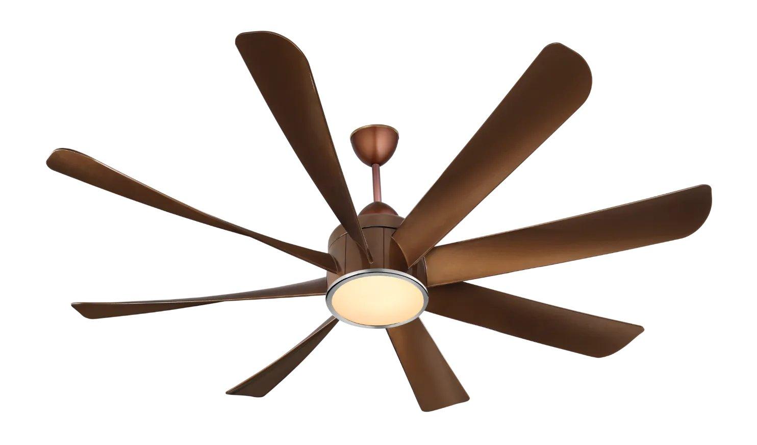 Kuhl Platin D8 1500 mm 8 Blades 38 W Brown Ceiling Fans_2