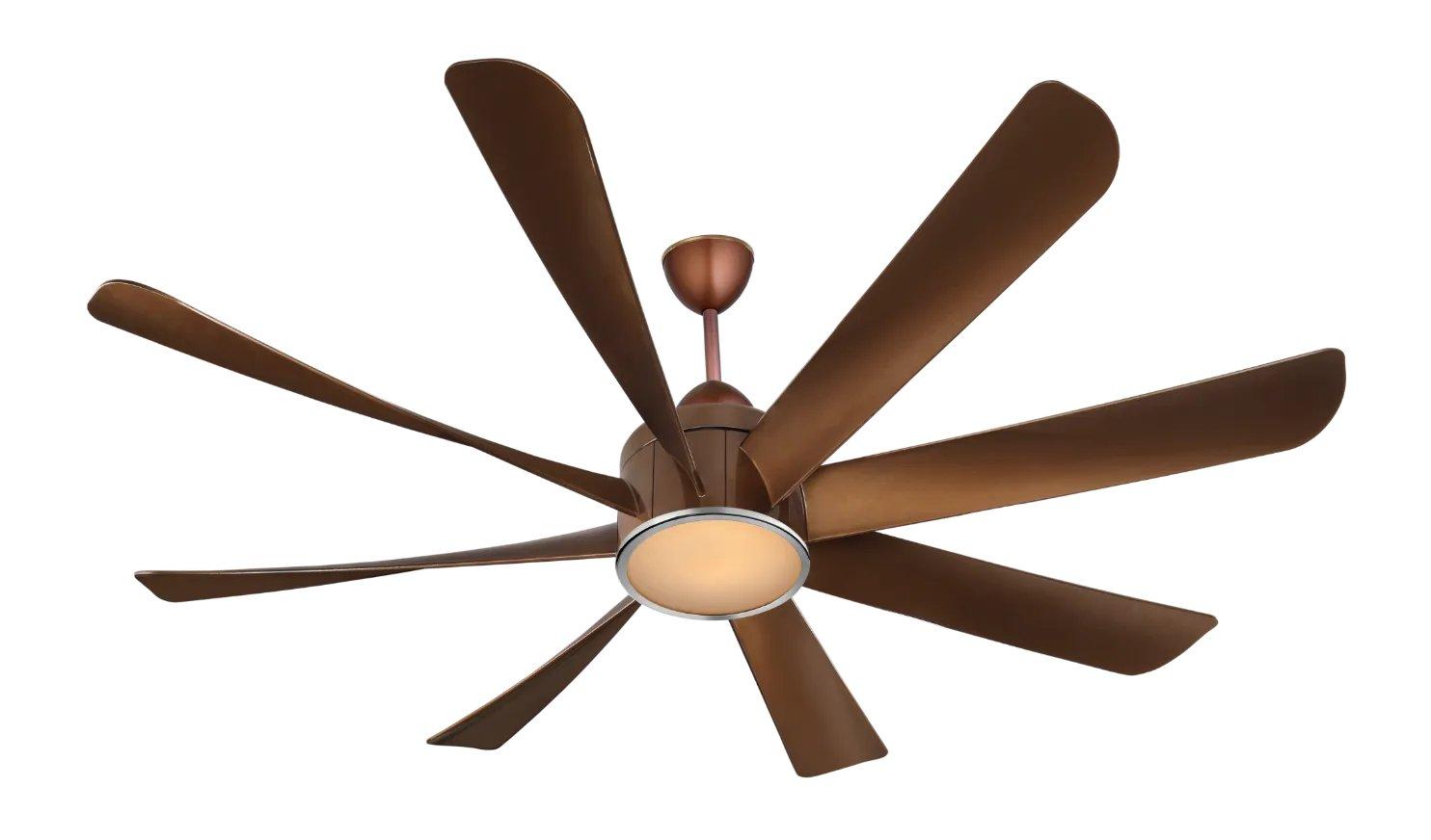 Kuhl Platin D8 1500 mm 8 Blades 38 W Brown Ceiling Fans_3