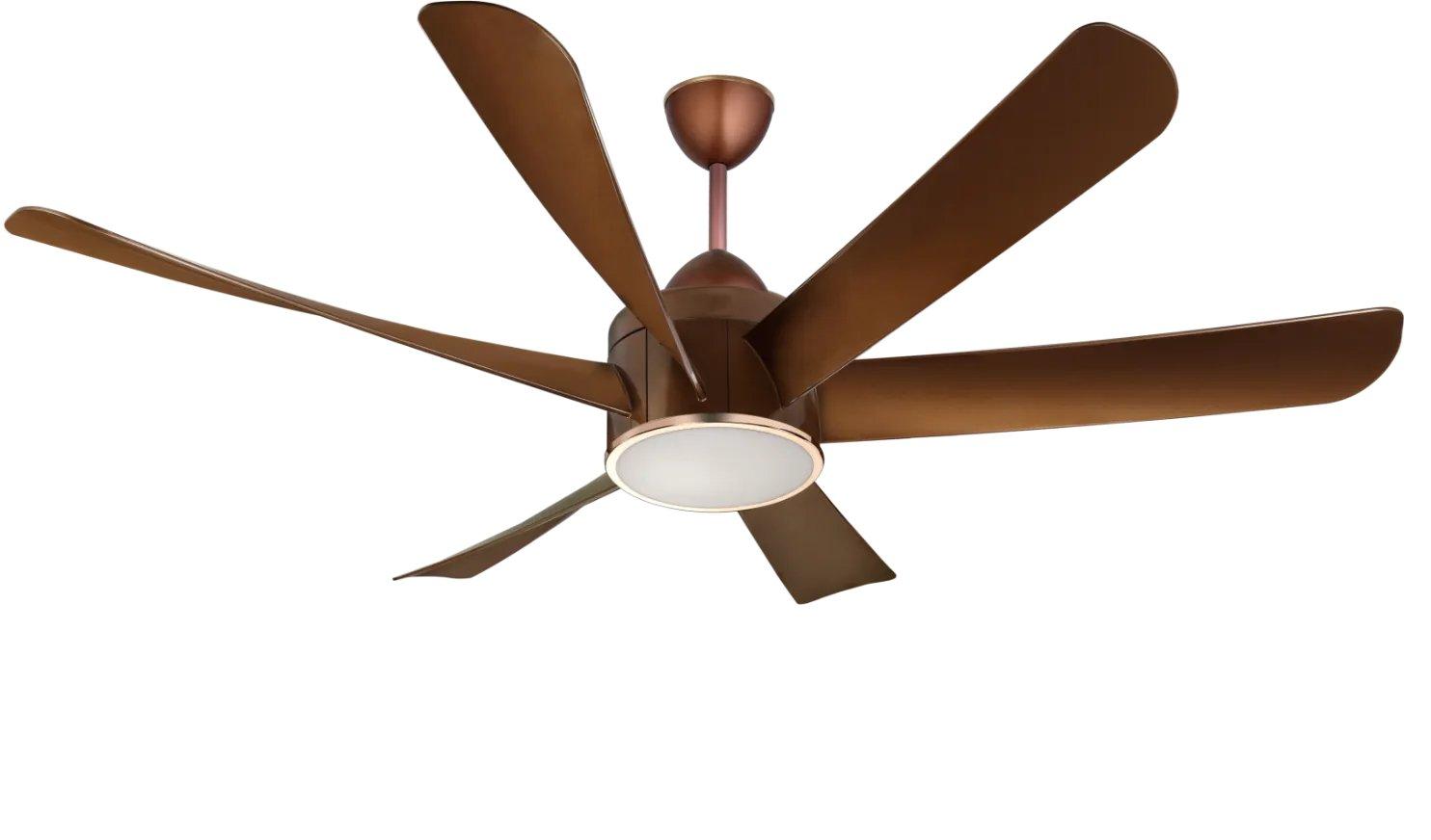 Kuhl Platin D6 1500 mm 6 Blades 38 W Brown Ceiling Fans_2