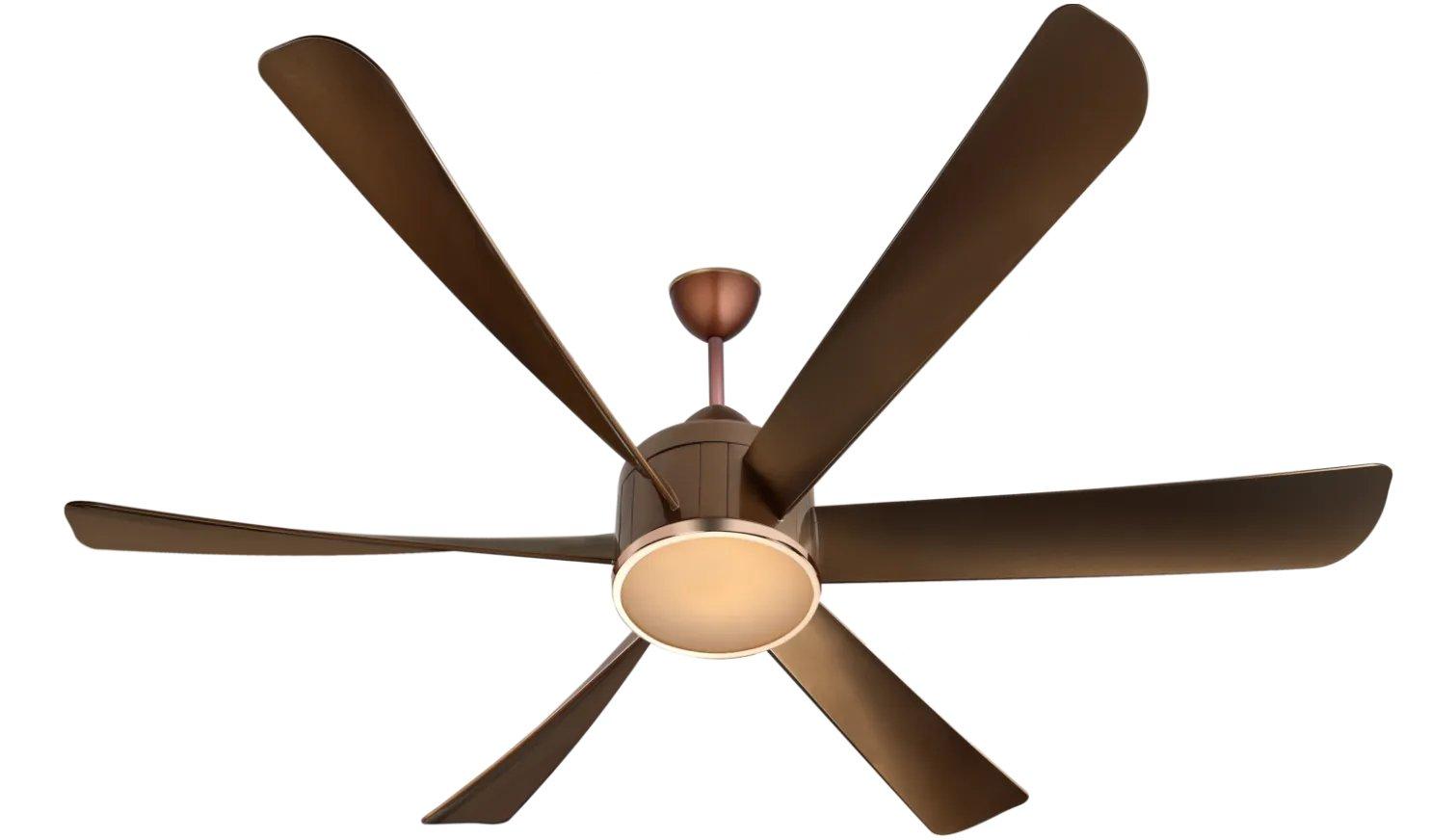 Kuhl Platin D6 1500 mm 6 Blades 38 W Brown Ceiling Fans_3