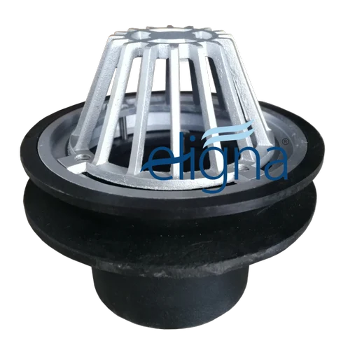 Eligna 1 - 6 mm Cast Iron with Aluminium Gratings 4 x 4 inch Powder Coated ERD100_1