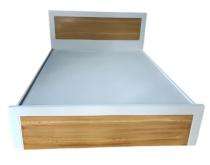 HMP Engineered Wood Box King Bed 70 x 90 inch White and Brown_0