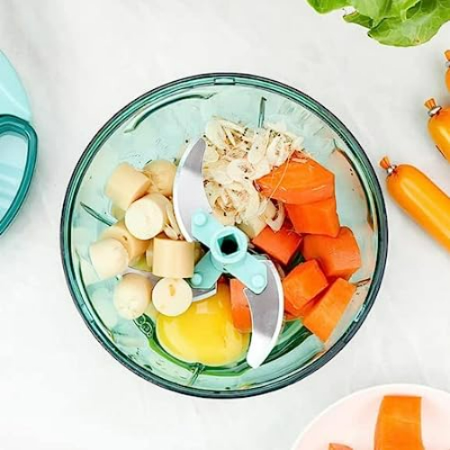 Atevon 3 Blades 950 mL Manual Vegetable Chopper_2