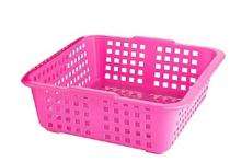 Atevon Plastic Rectangular Basket Kitchen Storage Organiser 50 x 50 x 50 mm_0