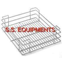 SSE Stainless Steel Rectangular Basket Kitchen Storage Organiser SSESKT01 10 x 22 x 17 inch_0